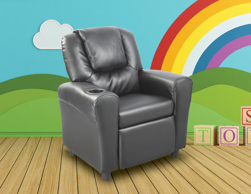 Leather Kids Recliner