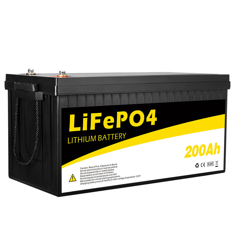 12V 200Ah Lithium Battery LiFePO4 Phosphate Deep Cycle AGM Rechargeable Replace