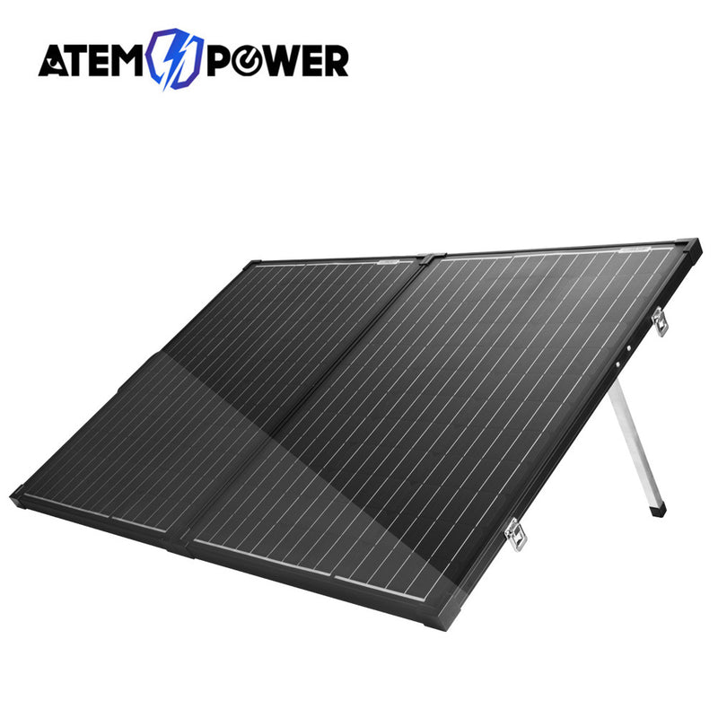 Folding Solar Panel Kit 18V160W Mono Caravan Boat Camping charging ATEM POWER