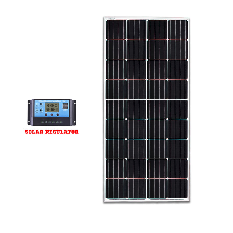 200W 12V Mono Solar Panel Kit Caravan Camping Power Battery Charging Home